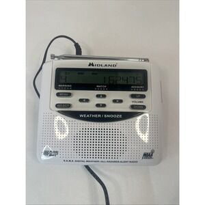 Midland Weather Alert Radio WR-120EZ S.A.M.E. Digital All Hazards Alert Radio